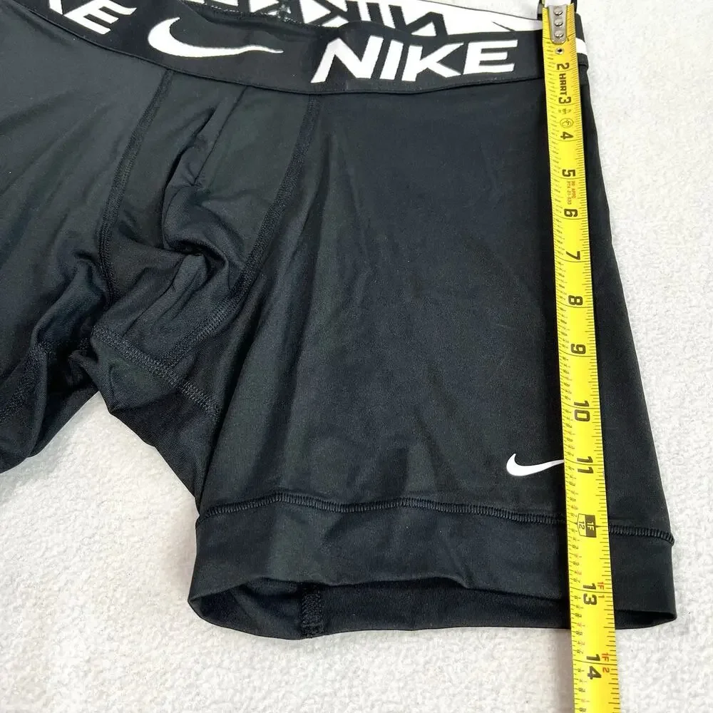 Nike Dri-FIT Essential Micro Men's Boxer Brief 2 Pack 5” inseam Medium Black NEW